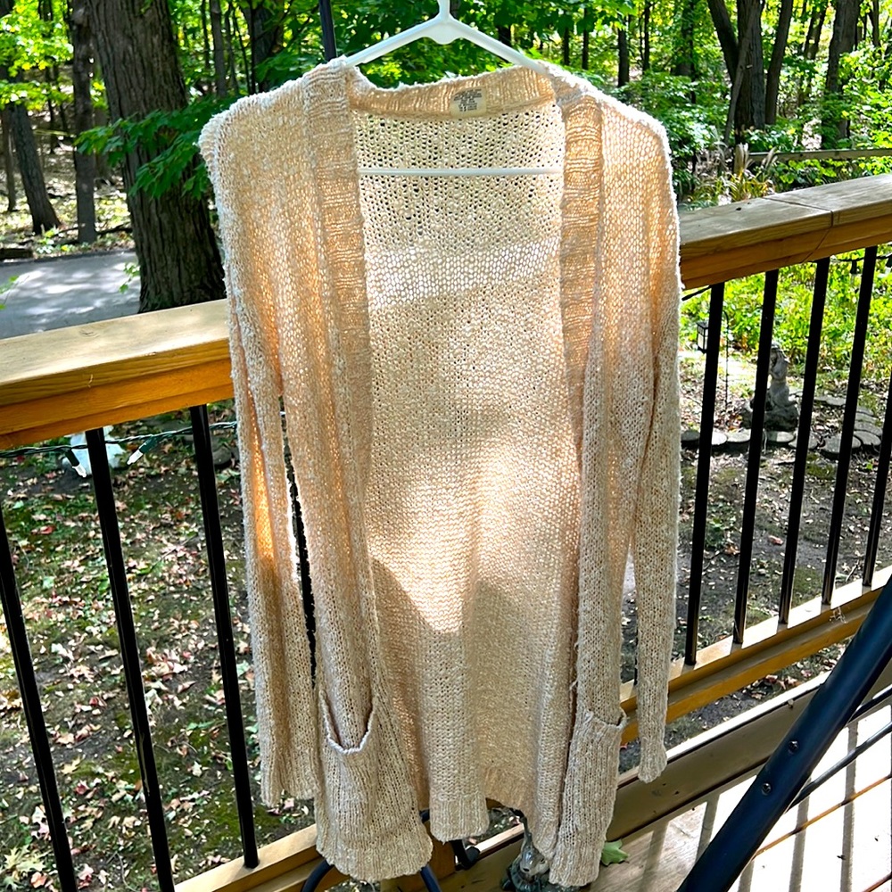 Cream knit cardigan